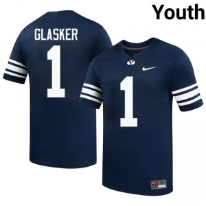 #1 Legend Glasker BYU Cougars Youth Football Jersey | Premium Replica NCAA Gear 7r4r4144