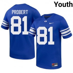 #81 Marion Probert BYU Cougars Youth Football Jersey | Premium Replica NCAA Gear 8uTN2w25