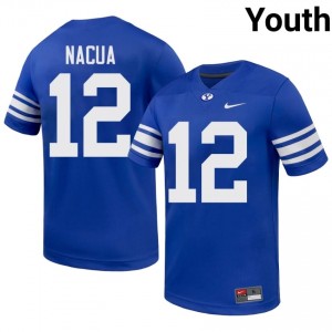 Puka Nacua BYU Cougars #12 Royal Exclusive Jersey | Youth Player Football Limited Edition Uniform n0582764