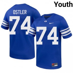 BYU Cougars Trevin Ostler #74 Royal Football Jersey | Youth Gameday Authentic NCAA Apparel 1oDQ0q47