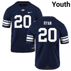 #20 Carsen Ryan BYU Youth Football Jersey | Premium Replica NCAA Gear 8950154H
