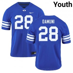 #28 Jovesa Damuni BYU Youth Football Jersey | Premium Replica NCAA Gear 554F38rK