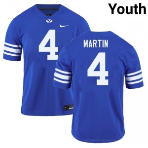 #4 LJ Martin BYU Cougars Youth Football Jersey | Premium Replica NCAA Gear 73f322h4