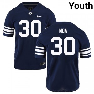 #30 Sione Moa BYU Cougars Youth Football Jersey | Premium Replica NCAA Gear 7842gY6g